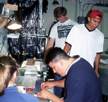 Lamprey research with the Confederated Tribes of the Umatilla Indian Reservation.  Photographer: Jim Seeyle.