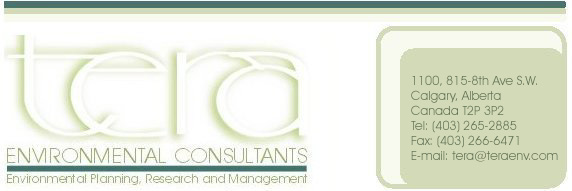 TERA Environmental Consultants - Environmental Planning, Research and Management - E-mail: tera@teraenv.com